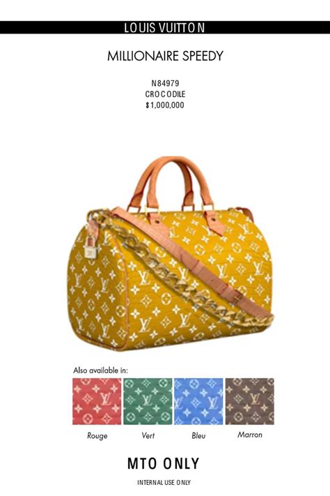 million dollar louis vuitton bag|the millionaire speedy bag.